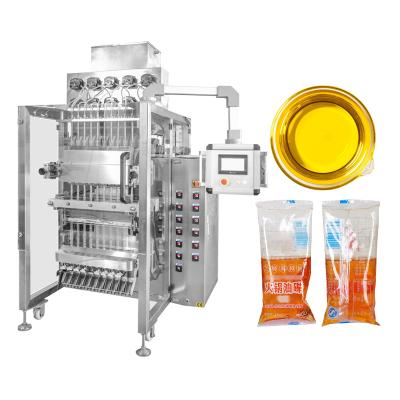 China Fully automatic multi lane filling and weighing with liquid pump oil liquid packing machine for sale