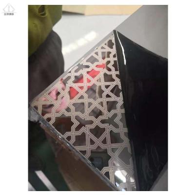 China Decoration Etching Stainless Steel Sheet For Elevator Door / Mirror Etched Stainless Steel Decoration for sale