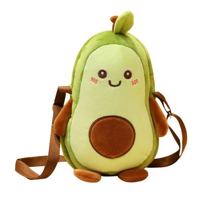 China Birthday Gift Soft Lovely Kawaii  Avocado Unicorn Chicken Backpack Plush Toy School Shoulder Bag Soft Toy For Children Teenage for sale