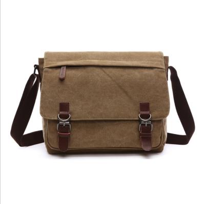 China Wholesale Large Capacity Canvas Messenger Laptop Bag For Men for sale