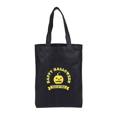 China Handled Christmas Black Color Nonwoven Fabric Promotional Shopping Bag for sale