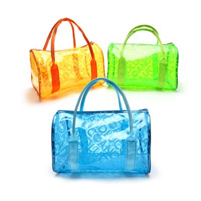 China Multifunctional Colorful PVC Promotional Bag Tote Bag for Swimming/Beach/Toilet for sale