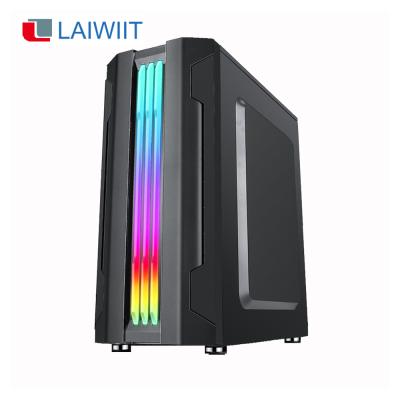 China Cheap tower computer unit LAIWIIT system desktop quad core gtx1050ti 4Gb graphics card gaming laptop computer for sale