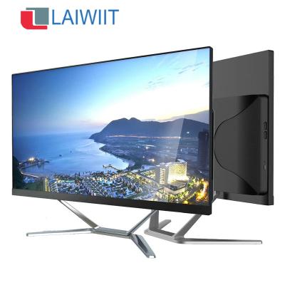 China Low Power Consumption LAIWIIT 22 Inch Full HD IPS Ultra-thin Desktop Computer All in One PC Laptop AIO Desktop PC for sale