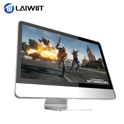 China School Desktop Computer LAIWIIT 24 Inch I3 10100 Desktop Computers All In One PC AIO Gamer Computers Laptop Desktop PC for sale