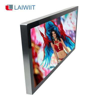 China LAIWIIT 21.5 inch barebone fanless touch screen all in one i3 i5 i7 processor panel industrial PC for sale