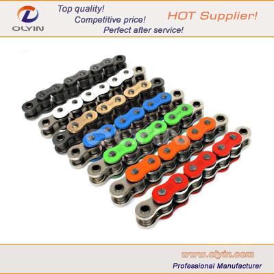 China 45Mn/40Mn 415/420 Color 428/520 Parts Motorcycle Chain For Motorbike for sale