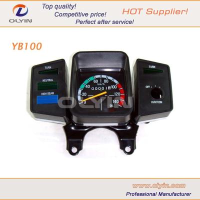 China ABS Plastic Motorcycle Gauges , YB100 Speedometer For Motorcycle Body Parts for sale