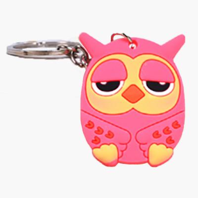 China Promotional Gifts Wholesale Cute Soft Rubber 3D Key Chain Custom Design Sublimation PVC Chrarater Shaped Key Chains for sale