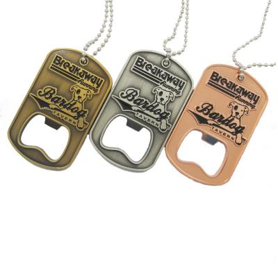 China Promotional Gifts Dog Tag Metal Magnetic Printed Acrylic Stainless Steel Wine Beer Slippers Bottle Opener Key Chain Keychain for sale