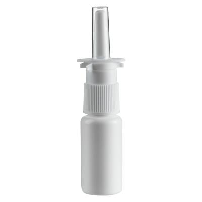 China Non-Refillable 15 ML PE Nasal Spray Bottle Travel size Empty plastic Oral Nasal Throat Mist Spray Bottle for sale