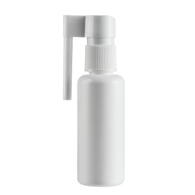 China Non Spill New Design 56mm Nozzle Length Oral Spray Bottle Long Nozzle Rotary Arm Sprayer Pump for sale