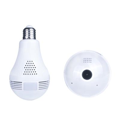 Cina Videocamera di sicurezza 960P della lampadina di Wifi di 360 gradi panoramica con il supporto della lampada E27 in vendita