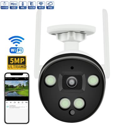 Cina Macchina fotografica del IP di 5MP Wireless, macchina fotografica della pallottola di Wifi con il messaggio intelligente che riferisce gli allarmi in vendita