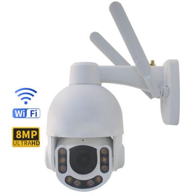 China cor branca da câmera do zumbido IP66 Wifi PTZ de 4K FHD 5X com auto tachear à venda