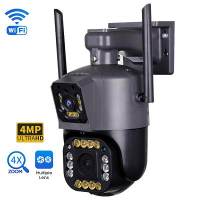 Cina Tipo all'aperto d'inseguimento automatico dello zoom 4MP Smart Security Dome della macchina fotografica 4X di PTZ in vendita