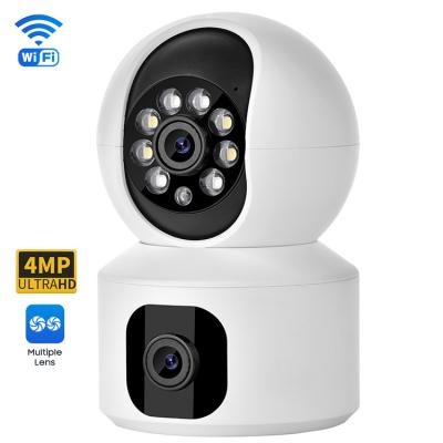 China Binnen Video van de de Camera Dubbele Lens van de Babymonitor de Nachtvisie 3.6mm HD-Lens Te koop