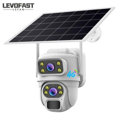 China 4G Solar Security Camera Met 4G Sim Dual Lens Security CCTV Camera Te koop