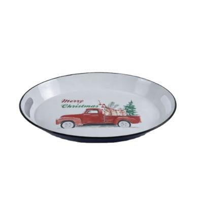 China Disposable High Quality Customizable Color Car Logo Printing,Reusable Art Ceramic Retro Dish for sale