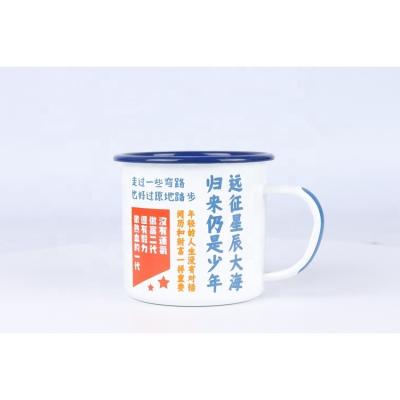 China Wholesale Disposable Supplier High Quality 7oz 200ML Custom Color Font Printing Ceramic Mug for sale