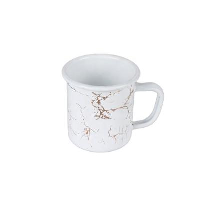 China New Products Model 200ml Art Enamel Color Mug Disposable Classical Texture Coffee Milk Ceramic Mugs for sale