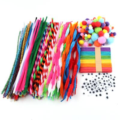 China DIY Kid's Craft Model Set of Toy DIY Art Craft Decorations Kit Supply (Pom Poms, Pipe Stripper, Googly Eyes) for sale