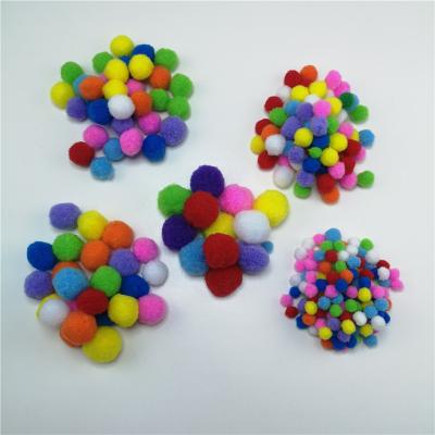 China Educational DIY Toy Set 10-30mm Craft Pompom Balls DIY For Handmade Decoration for sale