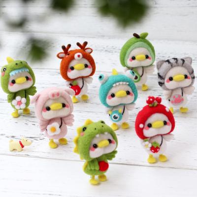 China China DIY Craft Duck Animal Wool Needle Felting Kit For Kids Funny Gift for sale