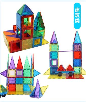 China Educational Toy 3D Puzzle 3D Tiles Building Blocks 80 Pcs Magnetic Education Toys Sets For Children for sale