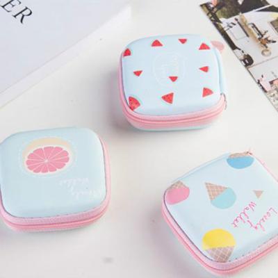 China Cute Square Coin Storage Bag Waterproof Cartoon Wallet for sale