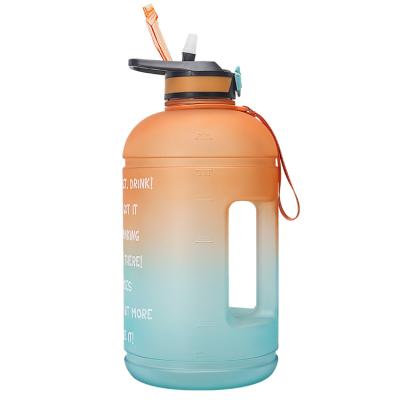 China 1 Gallon Viable Water Bottle Outdoor Portable Plastic Large Capacity Sports Kettle Logo Customization for sale