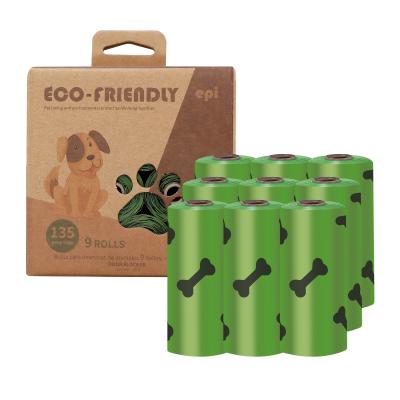 China Eco-Friendly Compostable 100% Biodegradable Waste Poop Plastic Waste Bag Highest Sustainable Dog Waste Bag Rated for sale