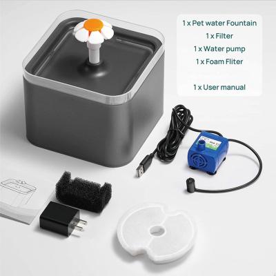 China Amazon Automatic Circulating Finial Automatic Pet Cat And Dog Intelligent Pets Water Dispenser for sale