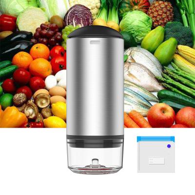 China Portable Rechargeable Electronic Automatic Kitchen Mini Home Vacuum Food Sealer Handheld RV Household Vacuum Packing Machine Usb for sale