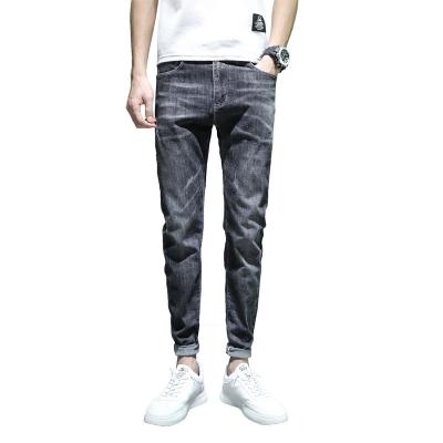 China 100% straight elastic men's jeans men's slim fit new summer cotton men's jeans pants for sale