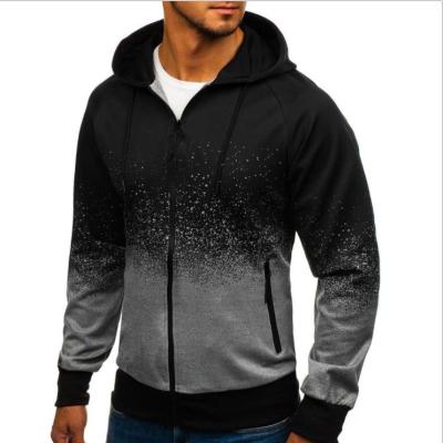 China 2021 Foreign Trade Digital Printing Hooded Men's Autumn And Winter 3D Sweaters Design Breathable Progressive Jacket Men for sale