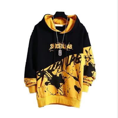 China Breathable Japanese hip-hop hoodie men's long sleeve top new loose sleeve jacket popular logo hoodie for sale