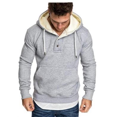 China Anti-wrinkle spring new autumn style sweatshirt men's standing collar fashion splicing solid color hooded sportswear for sale