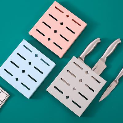 China Best Viable Selling Punch Free Wall Mounted Fruit Knife Storage Rack For Kitchen Plastic Products for sale