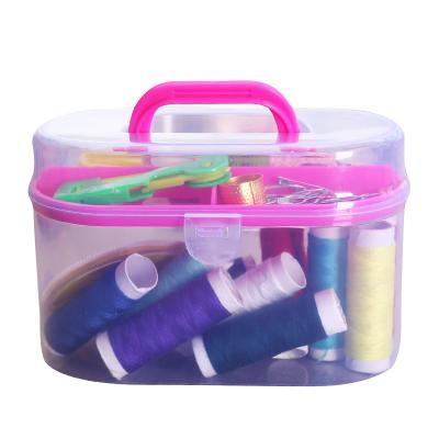 China Plastic+Stainless Steel+Cotton Thread 10 Piece Set Household Sewing Tools Sewing Box Set for sale