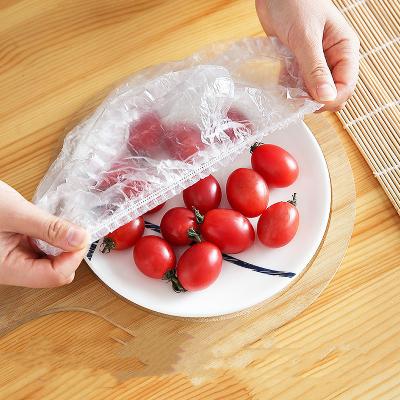 China PE Plastic Wrap Disposable Plastic Keeping Food Fresh Elastic Cover for sale