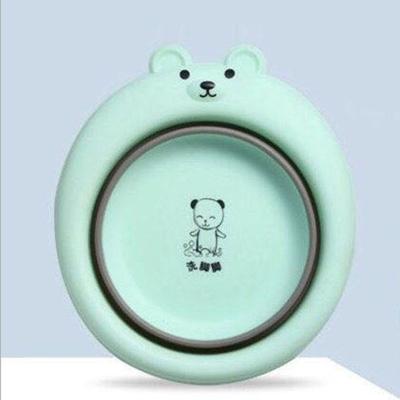 China Household Sustainable Children's Wash Basin High Quality Portable Cartoon PP Retractable Sink for sale