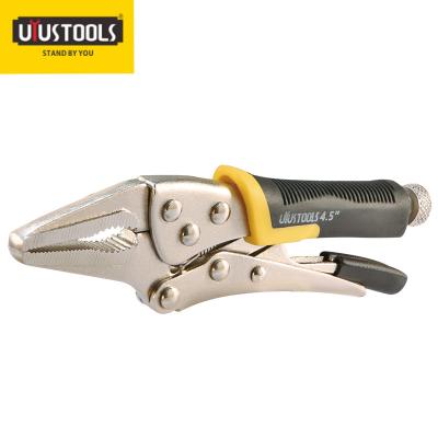 China UYUSTOOLS MULTI FUNCTIONAL Long Nose Locking Pliers With Plastic Handle for sale