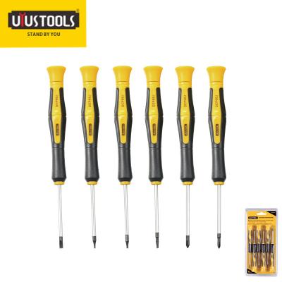 China UYUSTOOL DIY Tools 6pcs Set Precision Plastic Screwdriver Chrome Vanadium Steel for sale