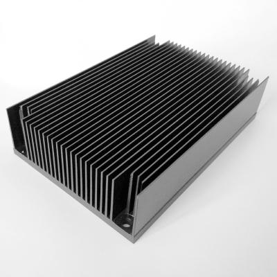 China Aluminum Radiator Radiator 110(W)*40(H)*165(L)mm With Black Anodized Surface for sale