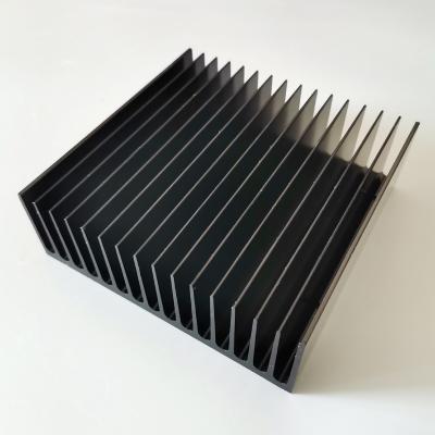 China Aluminum Alloy Square Black Anodized Cob Heatsink 120(W)*40(H)*120(L)mm for sale