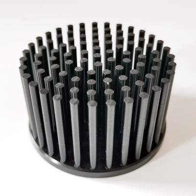 China Aluminum alloy around 70x50mm cold forged radiator; Round pin fin radiator for sale