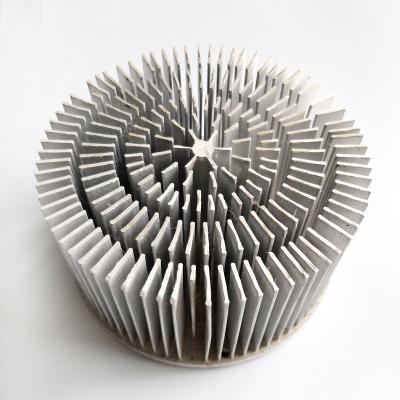 China Aluminum alloy LED COB heatsink; Cold Forge Radiator; round radiator for sale