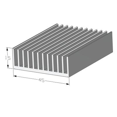 China Flexible Aluminum Alloy Cutting Length LED Coating Light Strip Light Heatsink 45(W)*15(H)mm for sale