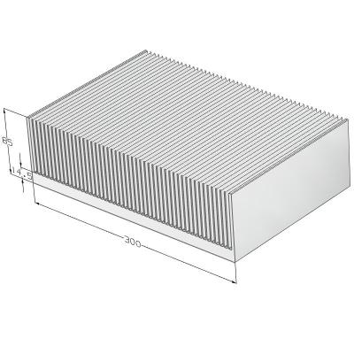 China Aluminum Radiator Radiator 300(W)*85(H)mm, Flexible Cutting Length for sale